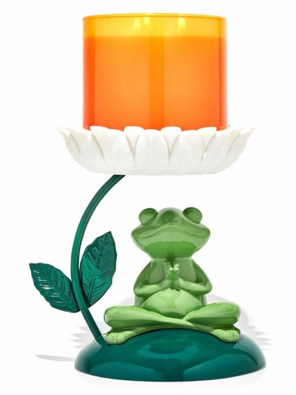 BATH & BODY WORKS Meditating Frog Candle Holder – weighs 2lbs, 4.4oz